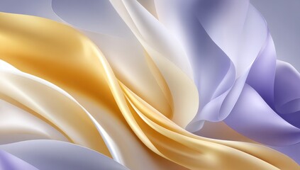 Abstract flowing fabrics in pastel colors