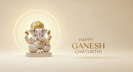 illustration of Lord Ganpati for Ganesh Chaturthi festival of India, Ganesh chaturthi for greeting,card, poster background.