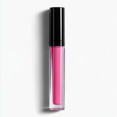 Pink lip gloss in clear tube