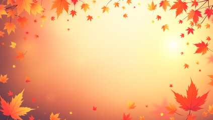 abstract vector autumn background