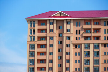 View of the North Korean cityscape of Sinuiju from a Yalu River cruise ship, Dandong, Liaoning, China