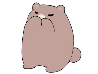 くま 口をふさぐ 