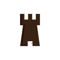 castle door logo design icon