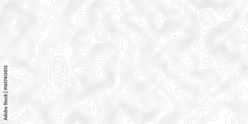 Poster a white background with gray contour lines depicting a topographic map. the lines show changes in el