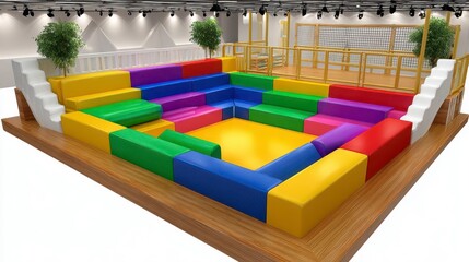 Colorful Kids Indoor Playground - Play Area Design
