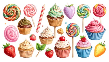 Colorful sweets and desserts (1)