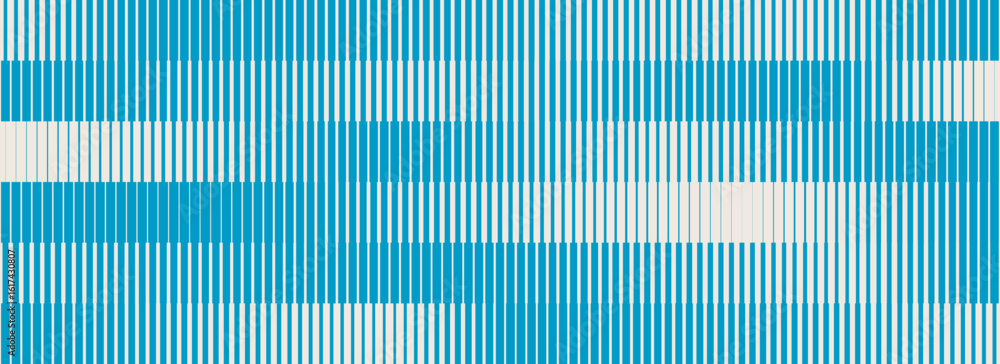 Poster blue and beige striped halftone gradient texture. fading line gradation background. repeating strip 
