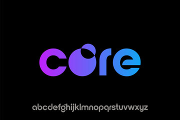 Modern Futuristic CORE Typography Logotype