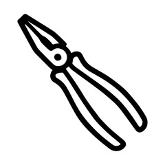 Plier icon – hand tool symbol for gripping and cutting

