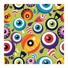 Fototapeta premium seamless pattern with easy 