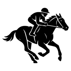 Horse racing event derby Logo with transparent background	