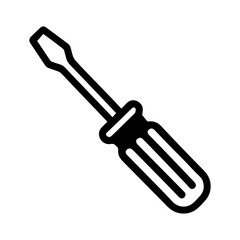 Screwdriver icon – tool symbol for repair and construction

