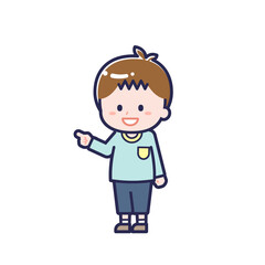 私服のこども／ななめ／男の子 16