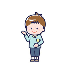 私服のこども／ななめ／男の子 18