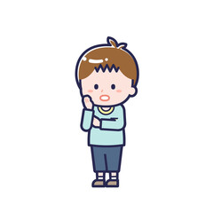 私服のこども／ななめ／男の子 20