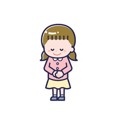 私服のこども／ななめ／女の子 08