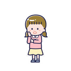 私服のこども／ななめ／女の子 20