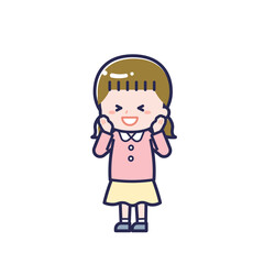 私服のこども／ななめ／女の子 21