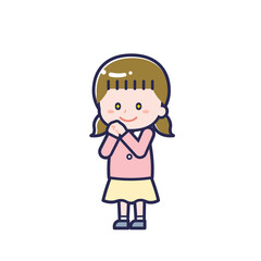 私服のこども／ななめ／女の子 22