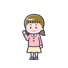 私服のこども／ななめ／女の子 12