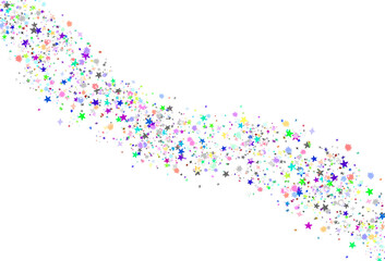 Celebration confetti seamless overlay effect cutout on transparent background, party confetti falling png