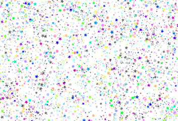 Celebration confetti seamless overlay effect cutout on transparent background, party confetti falling png