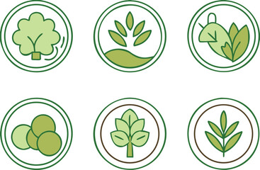 Adobe IllustrGreen Icons of Textile Fibers on a Natural Basis. Vector Labels, Tags for Packaging. Recycled Cotton, Modal Fabric, Rayon, Cupro, Viscose, Lyocell. Natural Fabric Concept
ator Artwork