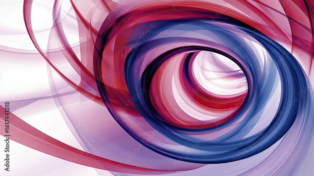 Poster abstract swirl of vibrant colors in a circular pattern.