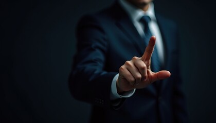 Businessman Reaching Out with a Gesture of Connection and Engagement