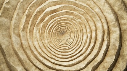 Concentric circles form a tunnel effect in a textured surface.