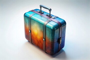Isolated Suitcase, White Background, Travel Luggage, Photography, Image, Stock Photo, Suitcases, Baggage, Vacation, Trip, Journey, Adventure
