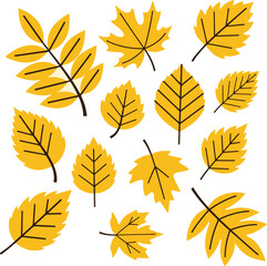 Seamless pattern with autumn leaves