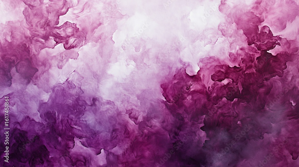 Poster purple abstract design with soft flowing shapes.