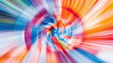 Obraz premium Vibrant radial lines create a dynamic abstract design.