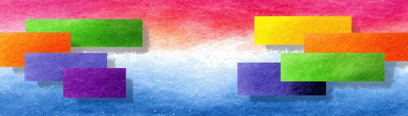 Fototapeta premium Abstract colorful shapes on a vibrant background