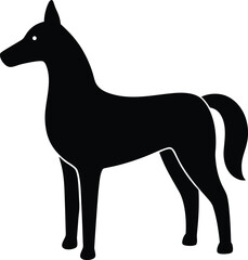Kelpie Silhouette Vector Art Illustration