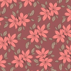 Obraz premium seamless floral pattern