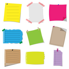 A Collection of Colorful Sticky Notes