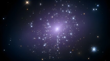 Obraz premium A cluster of stars in deep space.
