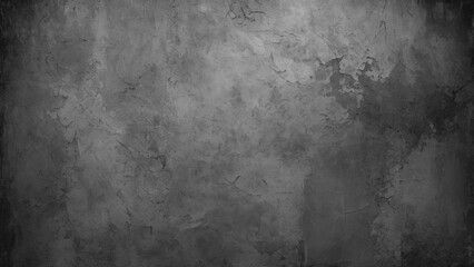 Elegant black background vector illustration with vintage,  Dark grey textured concrete wall background.