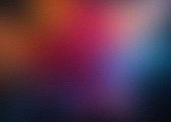 Abstract mosaic of warm and cool colors with a pixelated effect