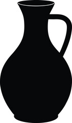 Simple Jug Container silhouette vector art illustration
