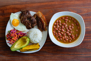 a delicious colombian typical food