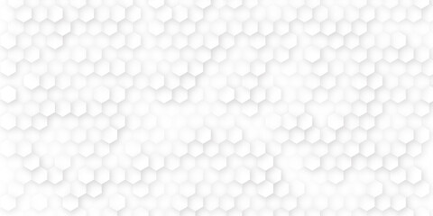 Fototapeta premium Honeycomb pattern with hexagon mesh. Flat vector illustration isolated on white background. 