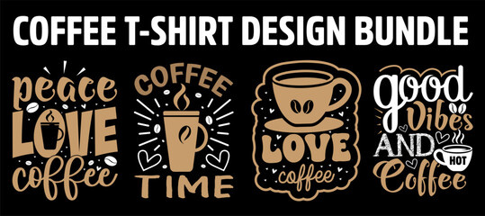 Coffee T-shirt design bundle. coffee day quotes ,Coffee t shirt quotes bundle svg design.	