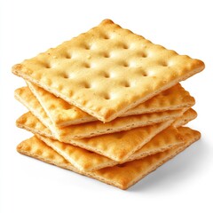 Fototapeta premium Stack of crisp crackers