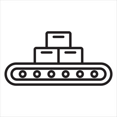 Obraz premium Manufacturing icon outine vector