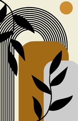 Abstract modern art boho wall art 