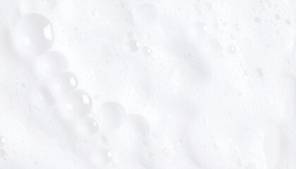Obraz premium Bubbly Texture: An abstract close-up of a bubbly, frothy surface, evoking a sense of cleanliness and freshness.
