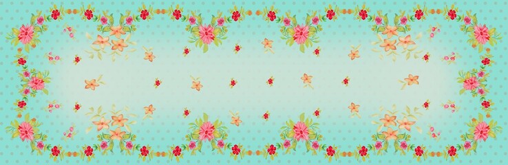 beautifull seamless dupatta design with texture effect ready to print for kurti and garment